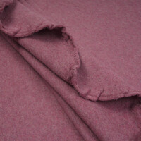 ORGANIC COTTON FLEECE RASPBERRY MELANGE