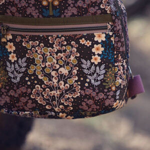 CANVAS GABARDINE TWILL FLORARIUM LICORICE GRAY