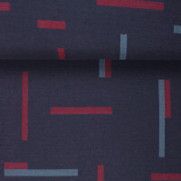 ORGANIC JACQUARD PIXUE INDIGO NIGHT