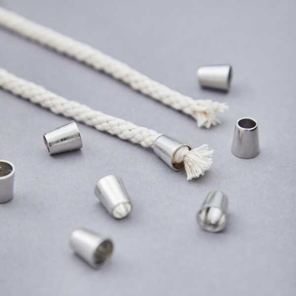 CORD END STOPPER MTM silver