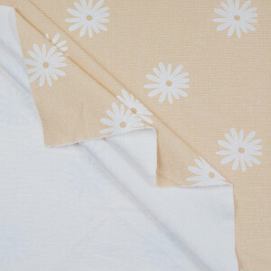 ORGANIC RIB JERSEY LA BELLE APRICOT