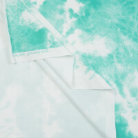 FRENCH TERRY SPRING TIE DYE AQUA