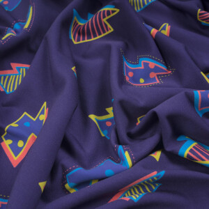 FRENCH TERRY LIGHTNING NAVY