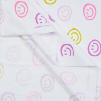 FRENCH TERRY BRUSHED SMILEY WHITE
