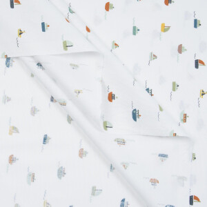 ORGANIC POPLIN BOATS WHITE
