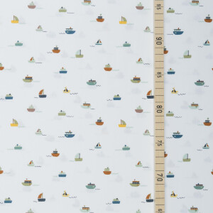 ORGANIC POPLIN BOATS WHITE