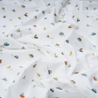 ORGANIC POPLIN BOATS WHITE