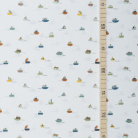ORGANIC POPLIN BOATS WHITE