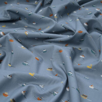 ORGANIC POPLIN BOATS WHITE