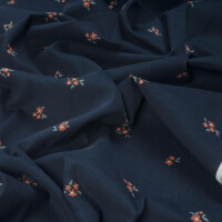 FINE CORD SMALL FLOWERS NAVY