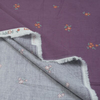 FINE CORD LITTLE FLOWERS PURPLE