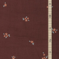 FEINCORD KLEINE BLUMEN CHOCO