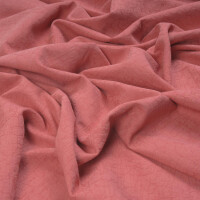 LINEN COTTON JACQUARD MARSALA