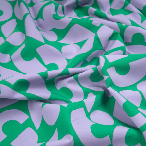 POPELINE SHAPES GREEN/PURPLE