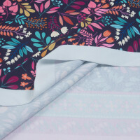 BIO FRENCH TERRY HHL LEAVES BLUE NAVY