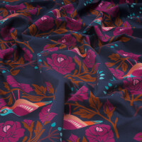 ORGANIC FRENCH TERRY HHL ROSE BLUE NAVY