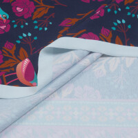 ORGANIC FRENCH TERRY HHL ROSE BLUE NAVY