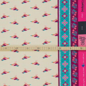 ORGANIC FRENCH TERRY HHL BIRDS MERINGA