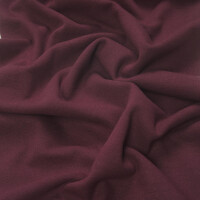 ORGANIC RIBBING 1X1 BORDEAUX
