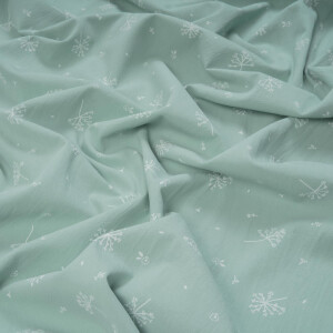 RUSTIC COTTON FLOWERS AQUA