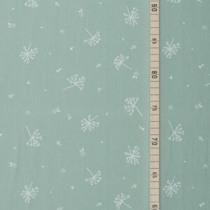 RUSTIC COTTON FLOWERS AQUA