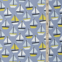 FRENCH TERRY SHIPS SMOKE BLUE