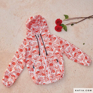 FRENCH TERRY POPPIES OFFWHITE