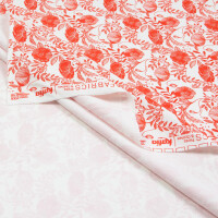 FRENCH TERRY POPPIES OFFWHITE