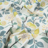 CANVAS LEMONS AND FLOWERS ECRU