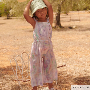 POPLIN HUMMINGBIRDS TIE DYE ECRU