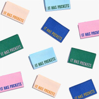 WOVEN LABEL IT HAS POCKETS (10 pcs)