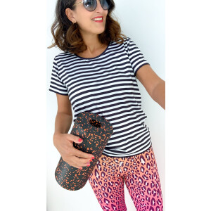 PERFORMANCE ACTIVEWEAR STRIPES BLACK/WHITE