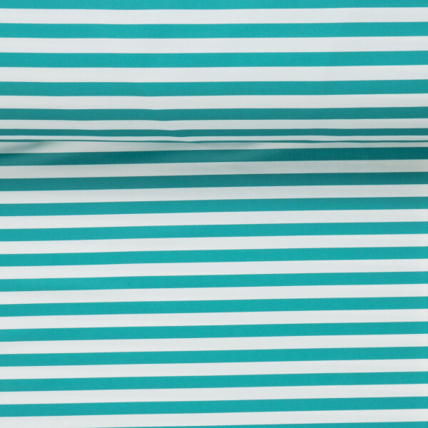 PERFORMANCE ACTIVEWEAR STRIPES TEAL/WHITE