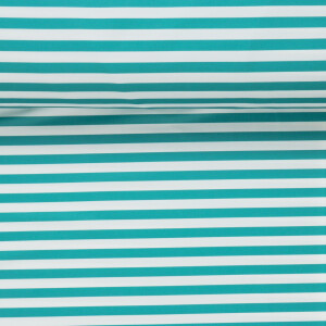 PERFORMANCE ACTIVEWEAR STRIPES TEAL/WHITE
