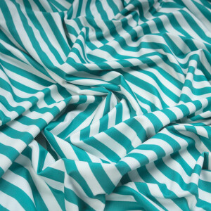 PERFORMANCE ACTIVEWEAR STRIPES TEAL/WHITE