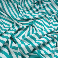 PERFORMANCE ACTIVEWEAR STRIPES TEAL/WHITE