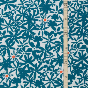 VISCOSE CREPE FLOWERY OCEAN