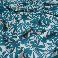 VISCOSE CREPE FLOWERY OCEAN