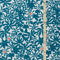 VISCOSE CREPE FLOWERY OCEAN