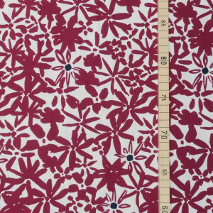 VISCOSE CREPE FLOWERY FUCHSIA