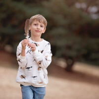 FRENCH TERRY ORNITHOLOGY SLIGHTLY BEIGE