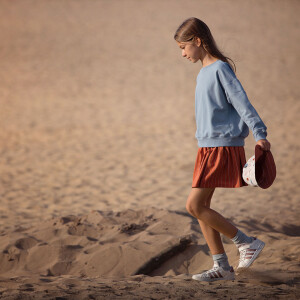 FRENCH TERRY SOLID SPRING LAKE BLUE