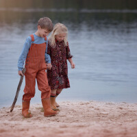 FRENCH TERRY SOLID SPRING LAKE BLUE