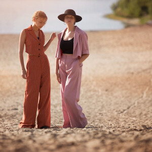 LINEN/VISCOSE SOLID ZEPHYR PINK