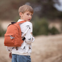 CANVAS GABARDINE TWILL LINES BOMBAY BROWN