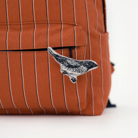 CANVAS GABARDINE TWILL LINES BOMBAY BROWN