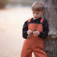 CANVAS GABARDINE TWILL LINES BOMBAY BROWN