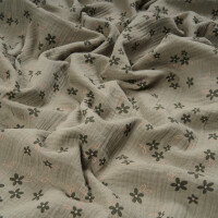 DOUBLE GAUZE BLOM MOSS GREEN