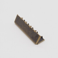 METAL WEBBING END CLIP 40 BRASS