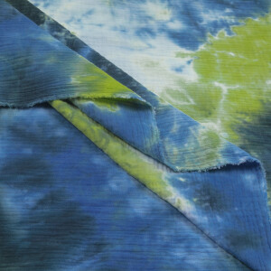 DOUBLE GAUZE TIE DYE BLUE/GREEN